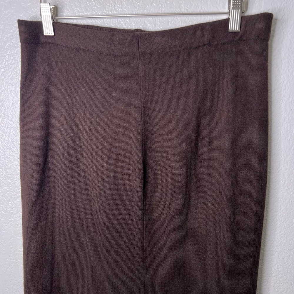 Lauren Ralph Lauren Brown Silk Cashmere Knit Midi Skirt Womens Size Medium NWT - Picture 3 of 7